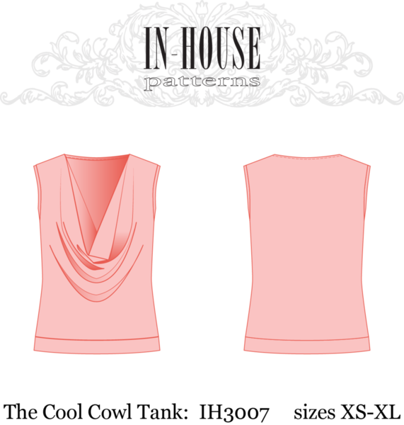 Cool Cowl Tank Pattern I H3007 PNG