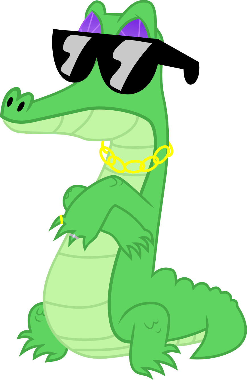 Cool Crocodile Cartoon Character PNG