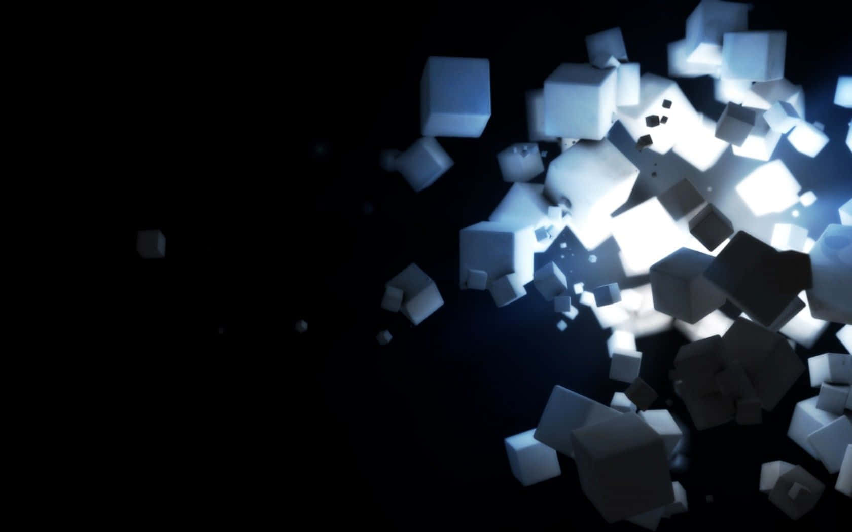 Cubes Falling From The Sky Wallpaper