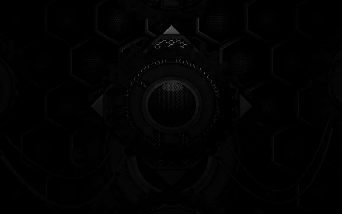 A Black Background With A Black Clock Wallpaper