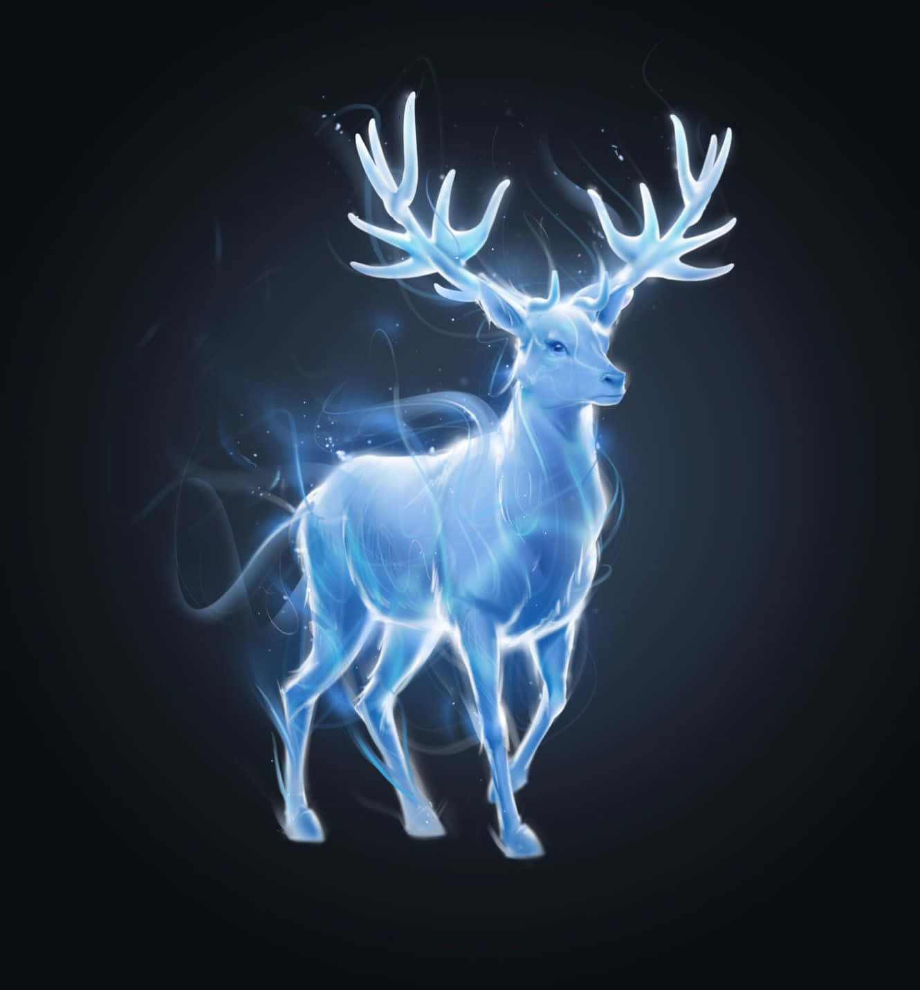 Majestic Cool Deer Wallpaper