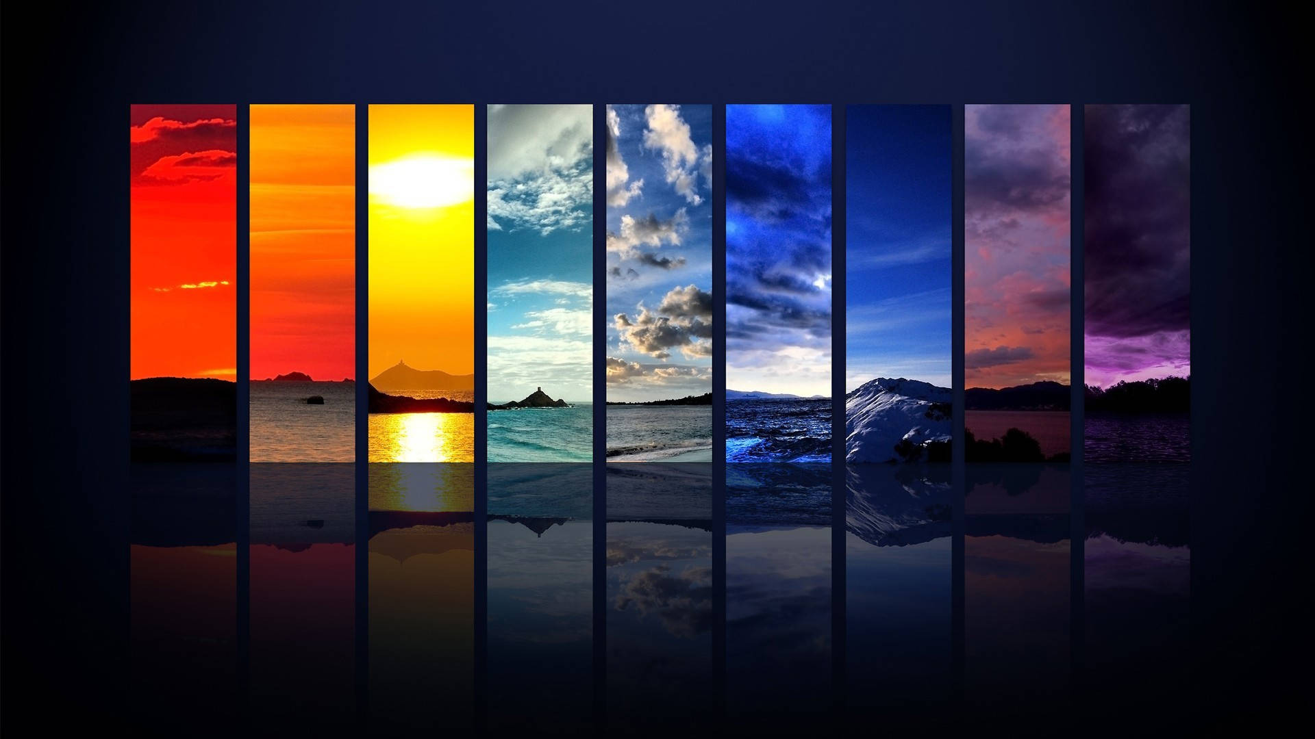 Cool Desktop Vejr Collage Wallpaper