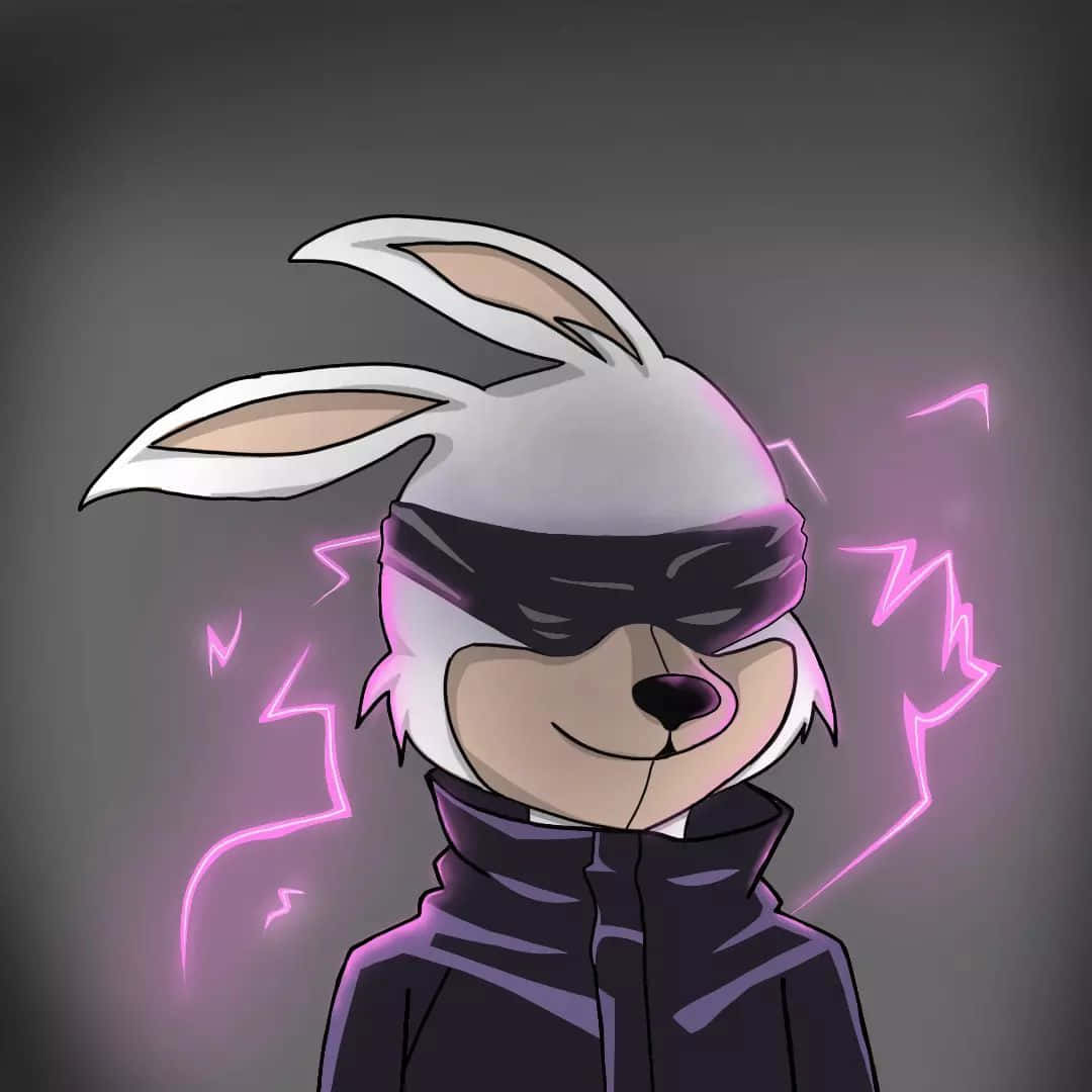 A Rabbit With A Purple Jacket And A Flashlight