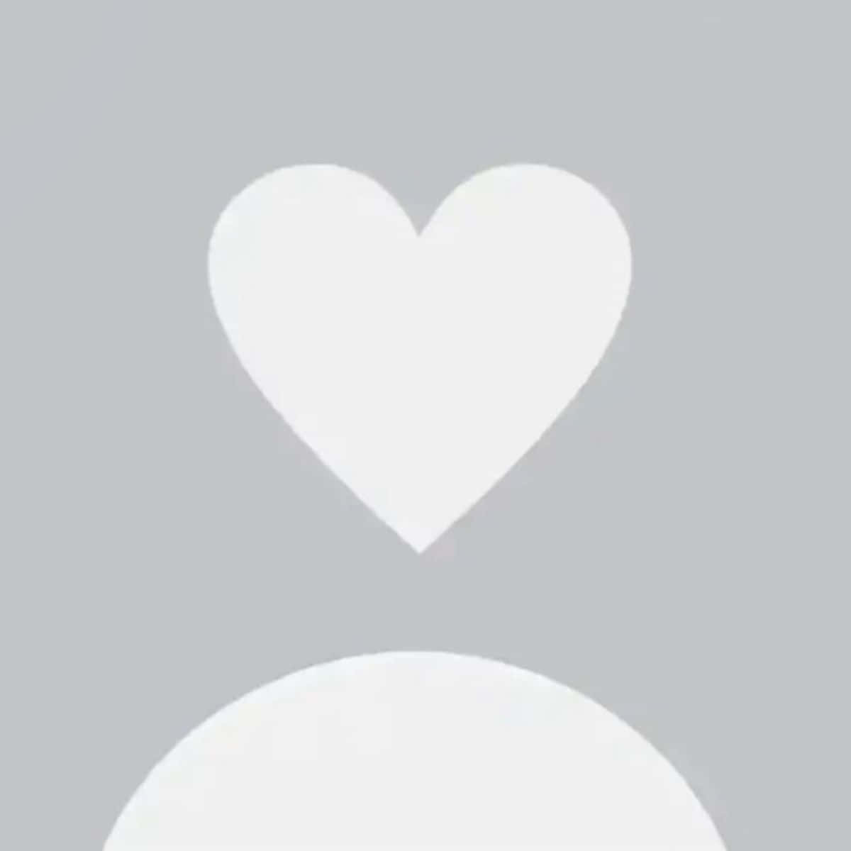 A White Heart With A Circle In The Middle