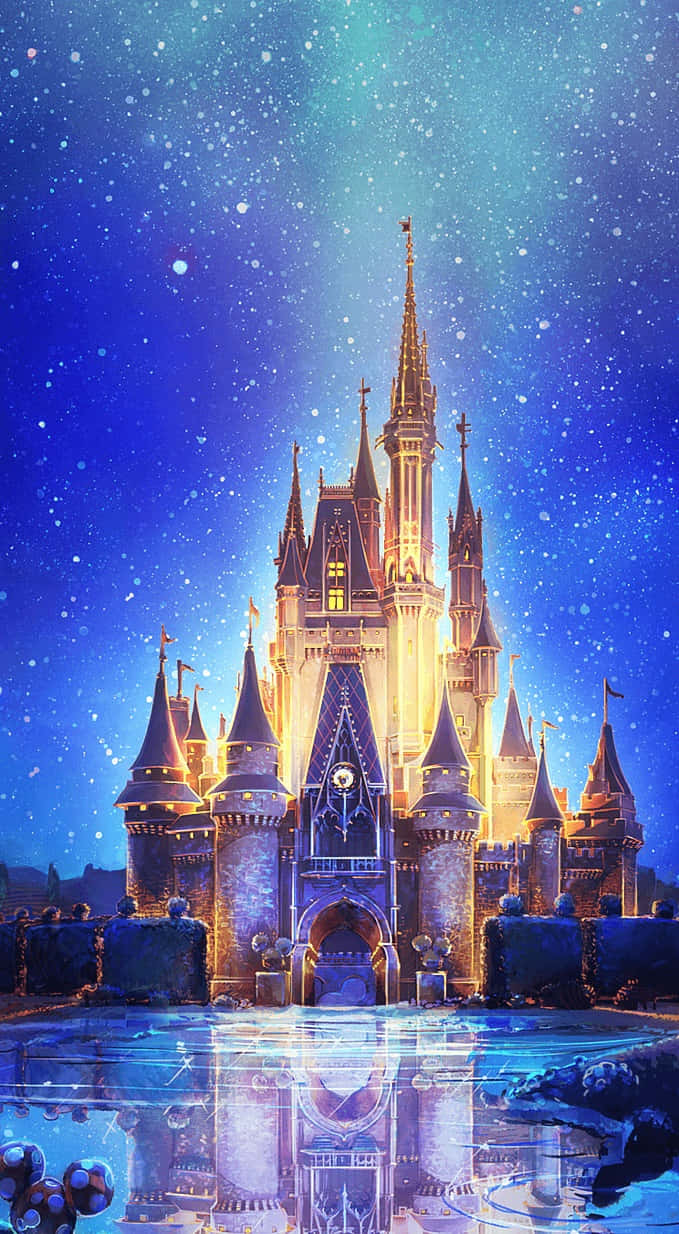 Magical Disney Castle in the Night Sky Wallpaper