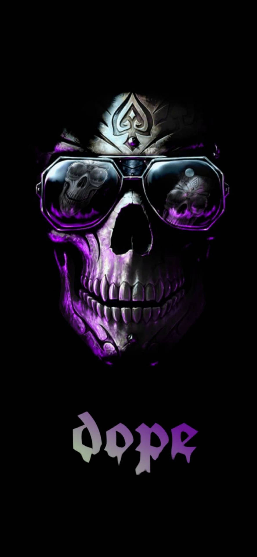 Cool Dope Skull Art Background