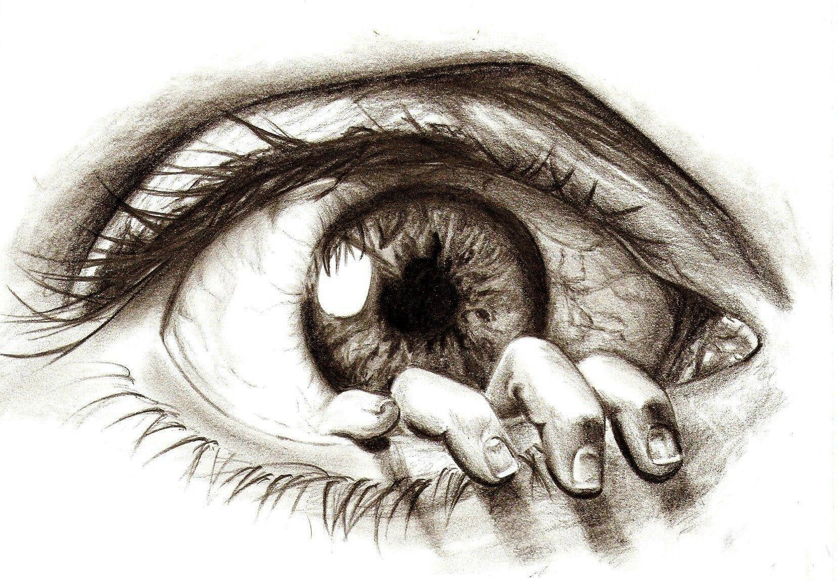 Cool Drawing The Eye Wallpaper
