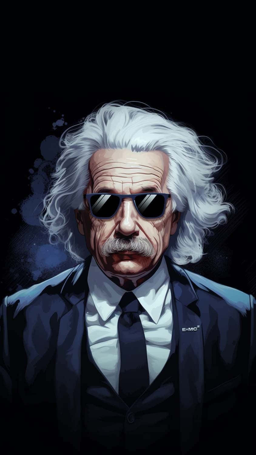 Cool Einstein Artwork Wallpaper