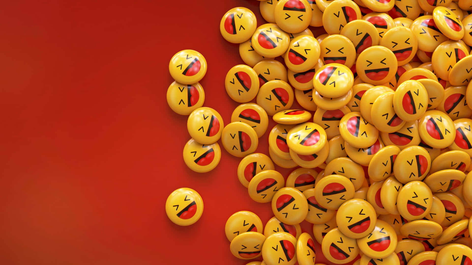ysKølige Emoji Bolde Med Glade Smilies Wallpaper