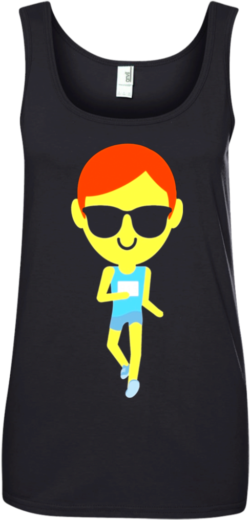 Cool Emoji Graphic Tank Top PNG