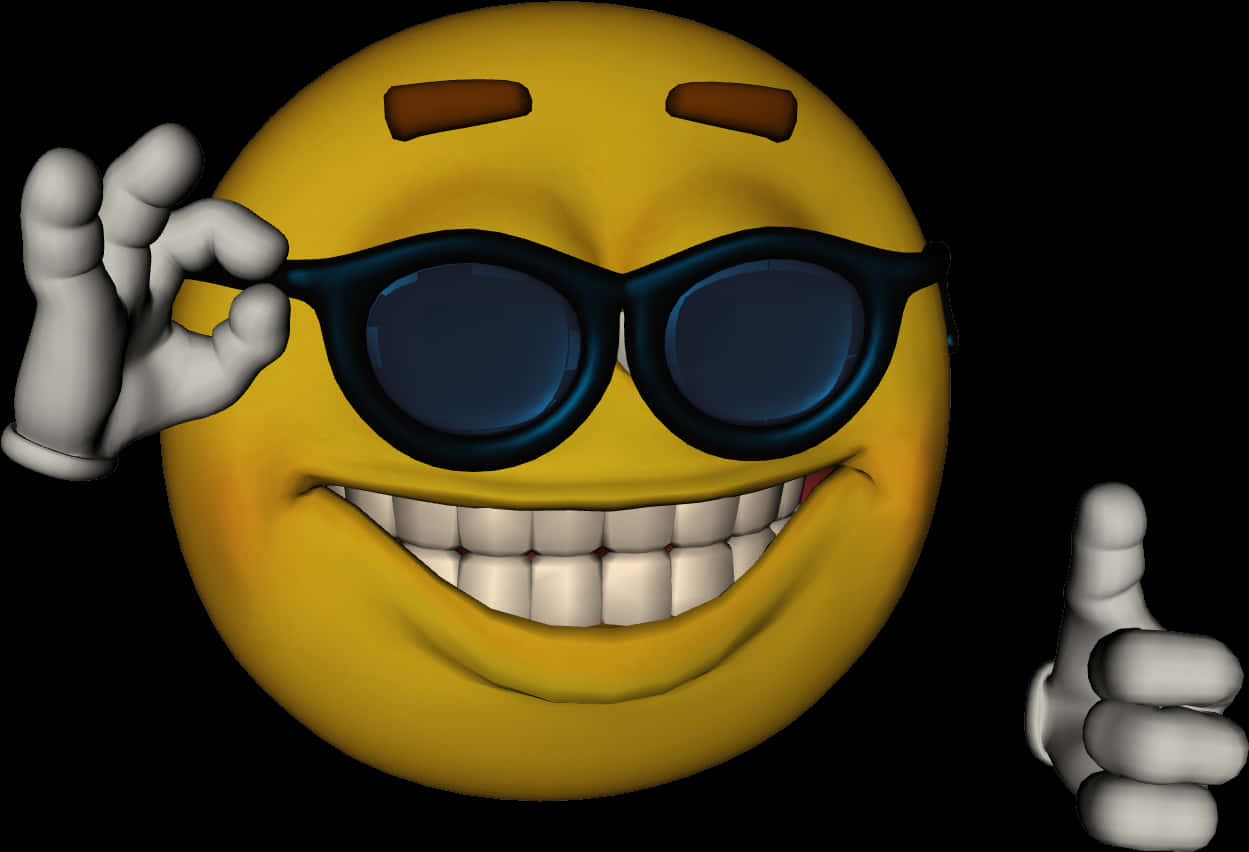 Cool Emoji With Sunglasses.jpg PNG