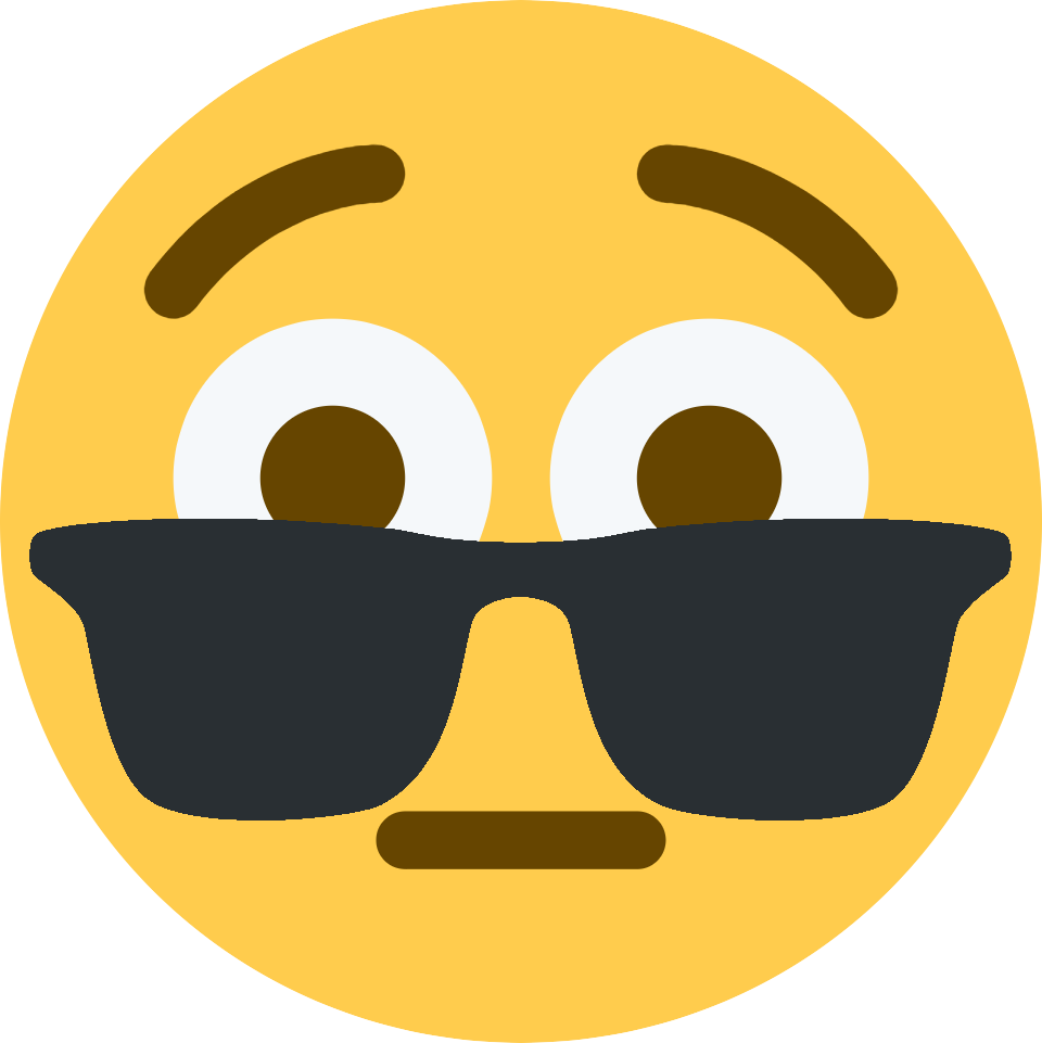 Cool Emojiwith Sunglasses PNG