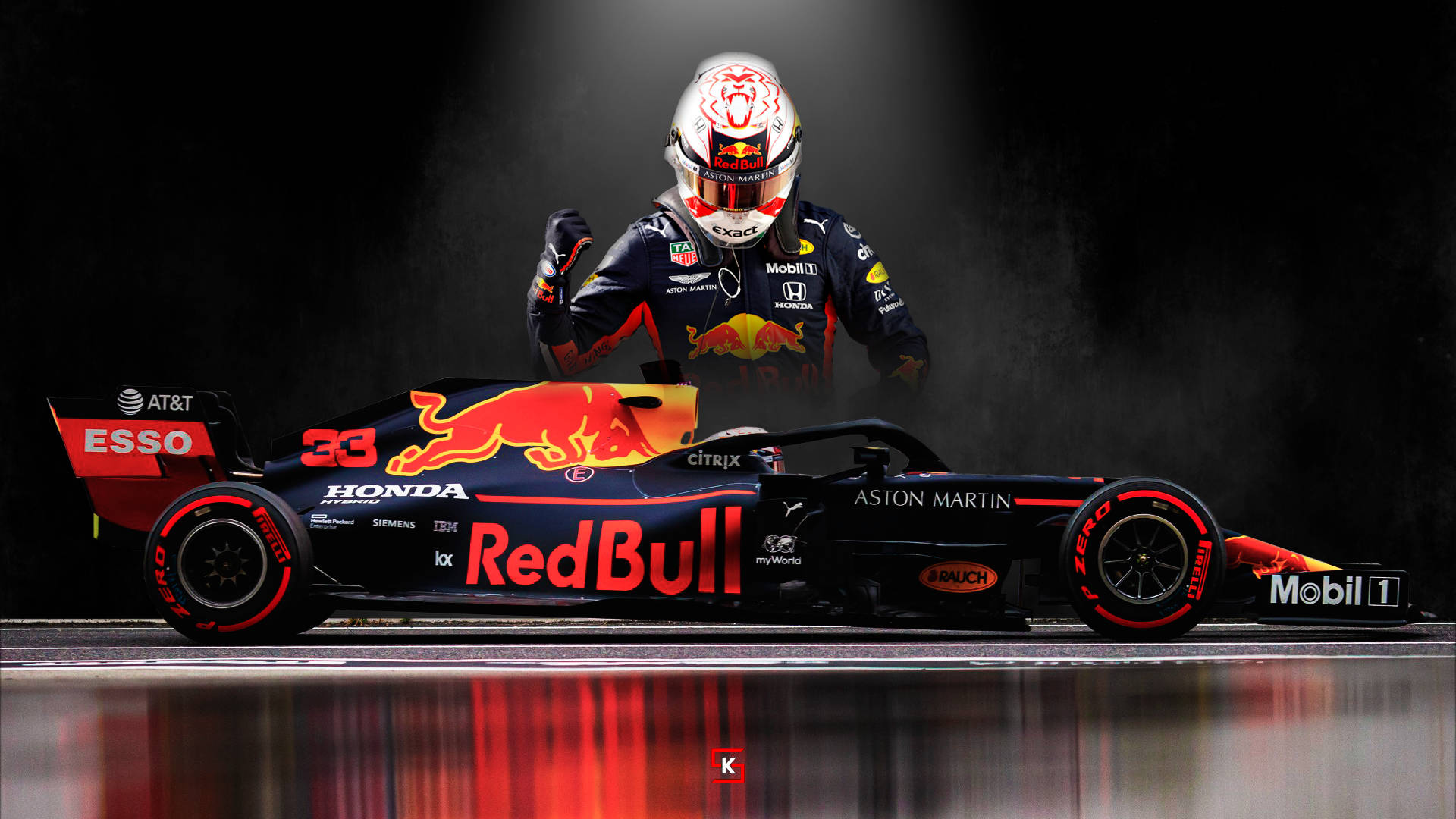 Rödatjuren Racing - F1 2019 Tapet Wallpaper