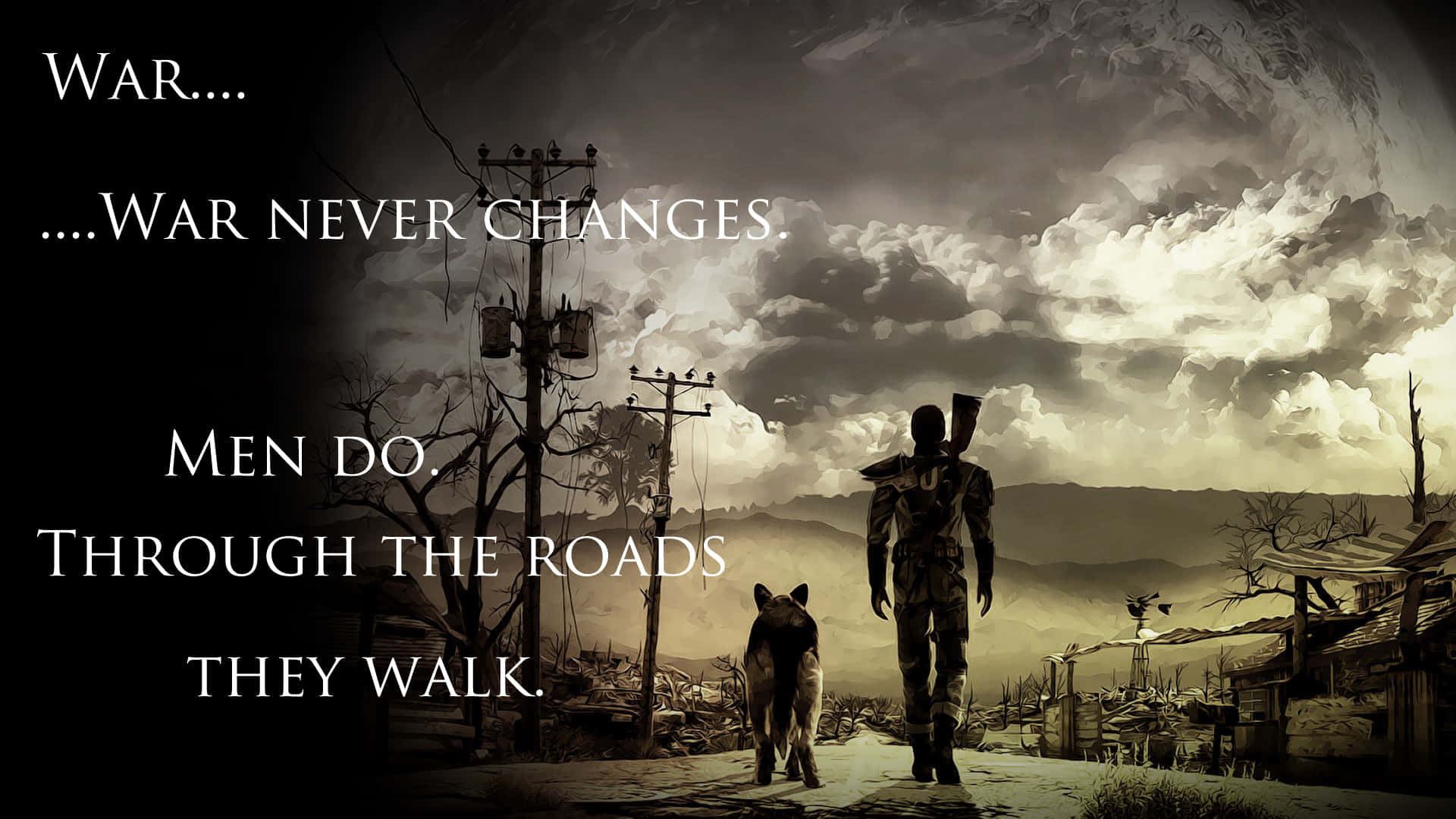 Explore a post-apocalyptic world in the critically acclaimed Fallout video game series. Wallpaper