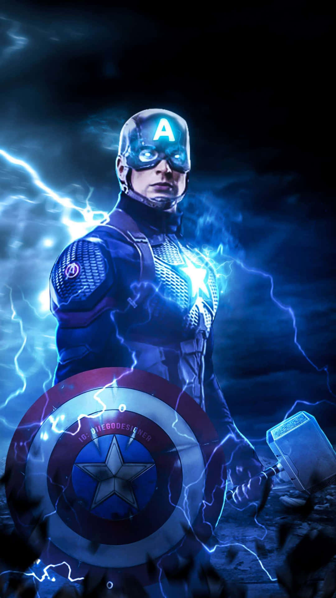 Cool Fanart For Captain America Worthy Background