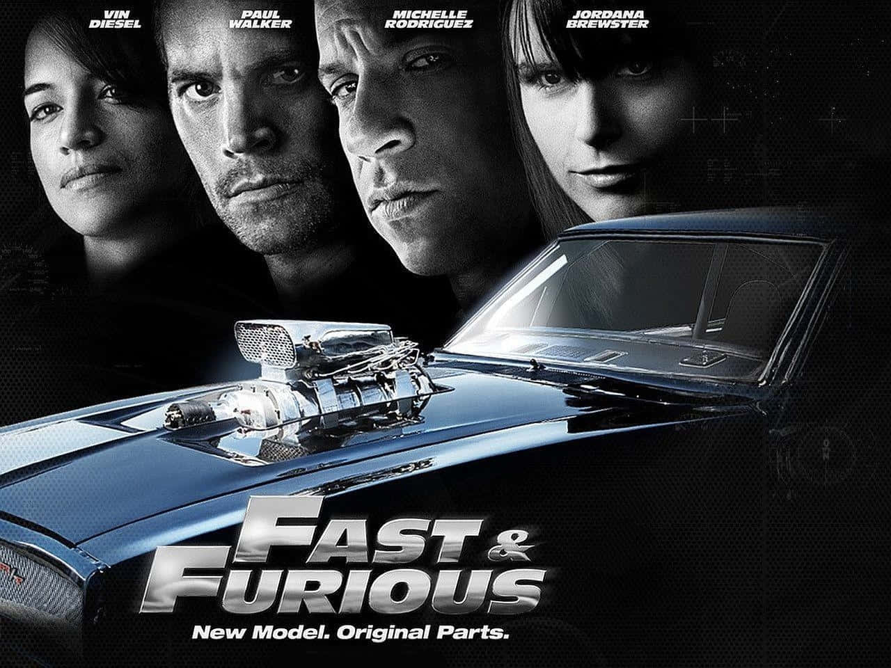 Cool Fast And Furious Grayscale Wallpaper