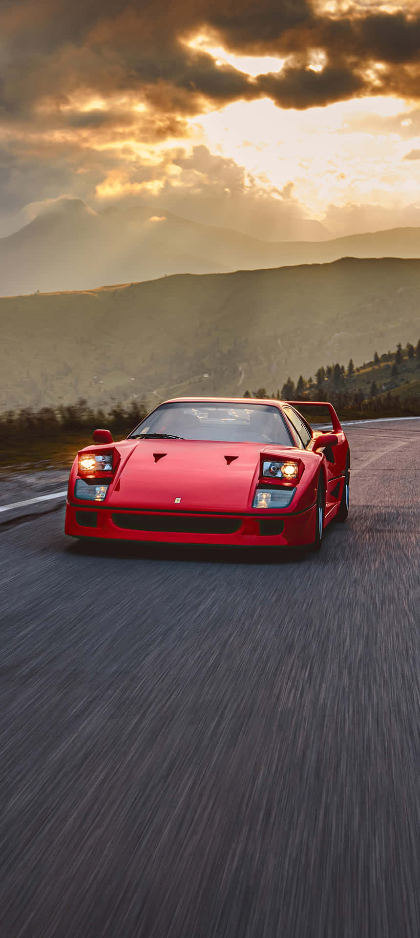Cruise Around Town in Style with This Cool Ferrari Wallpaper