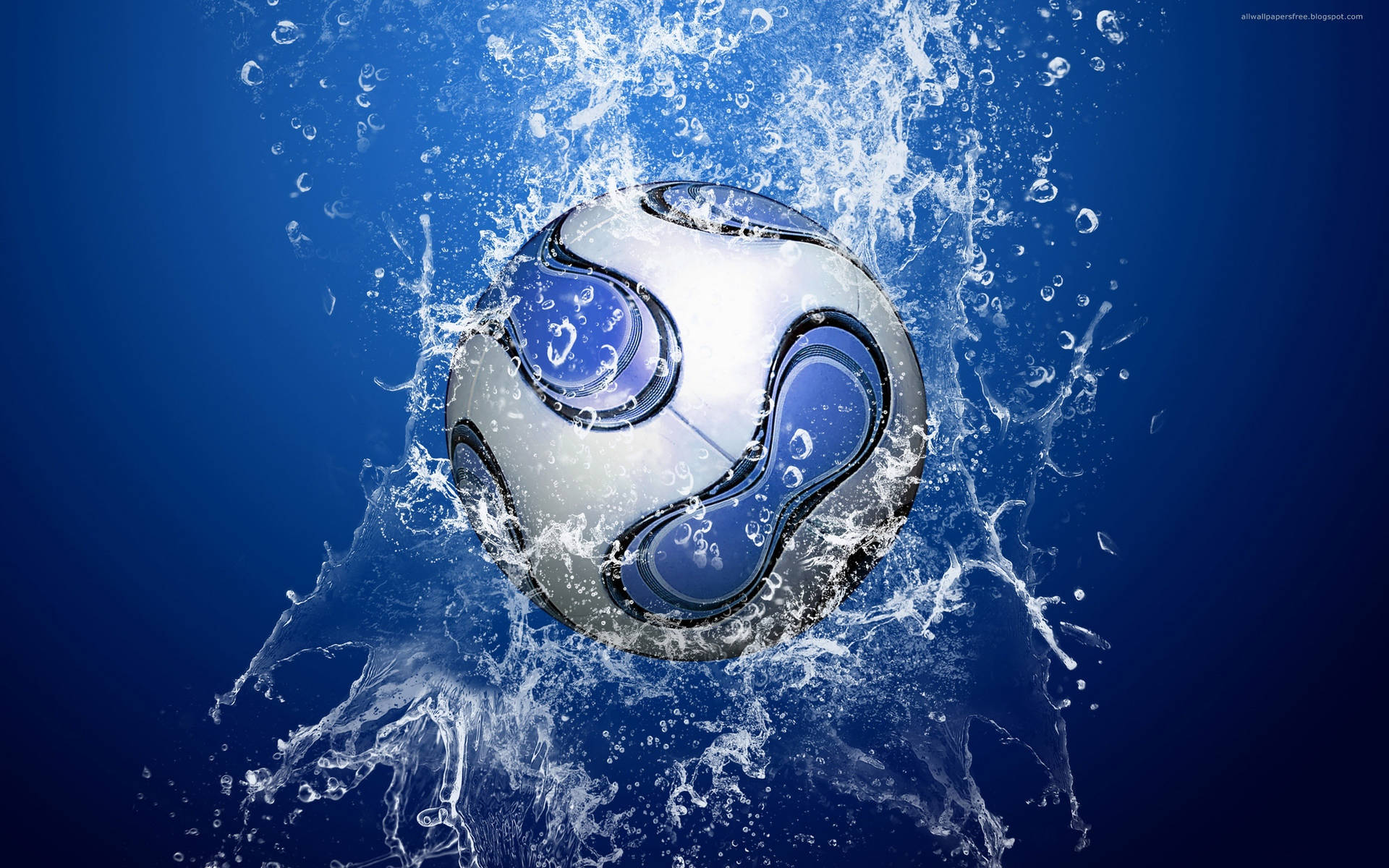 Cool Fodbold Vand Effekt Wallpaper