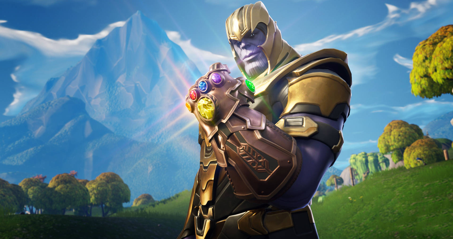 Coolefortnite Battle Royale Marvel Thanos Wallpaper