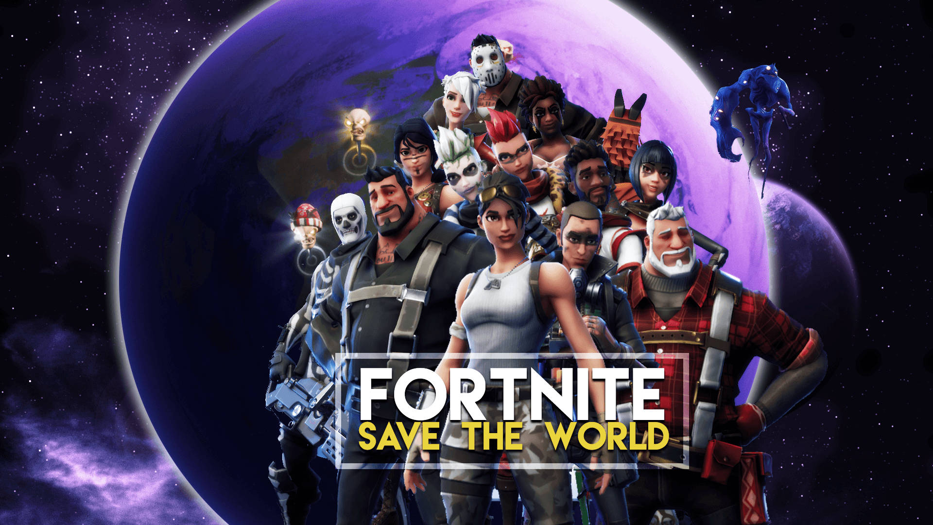 Download Cool Fortnite Character Selection Wallpaper 