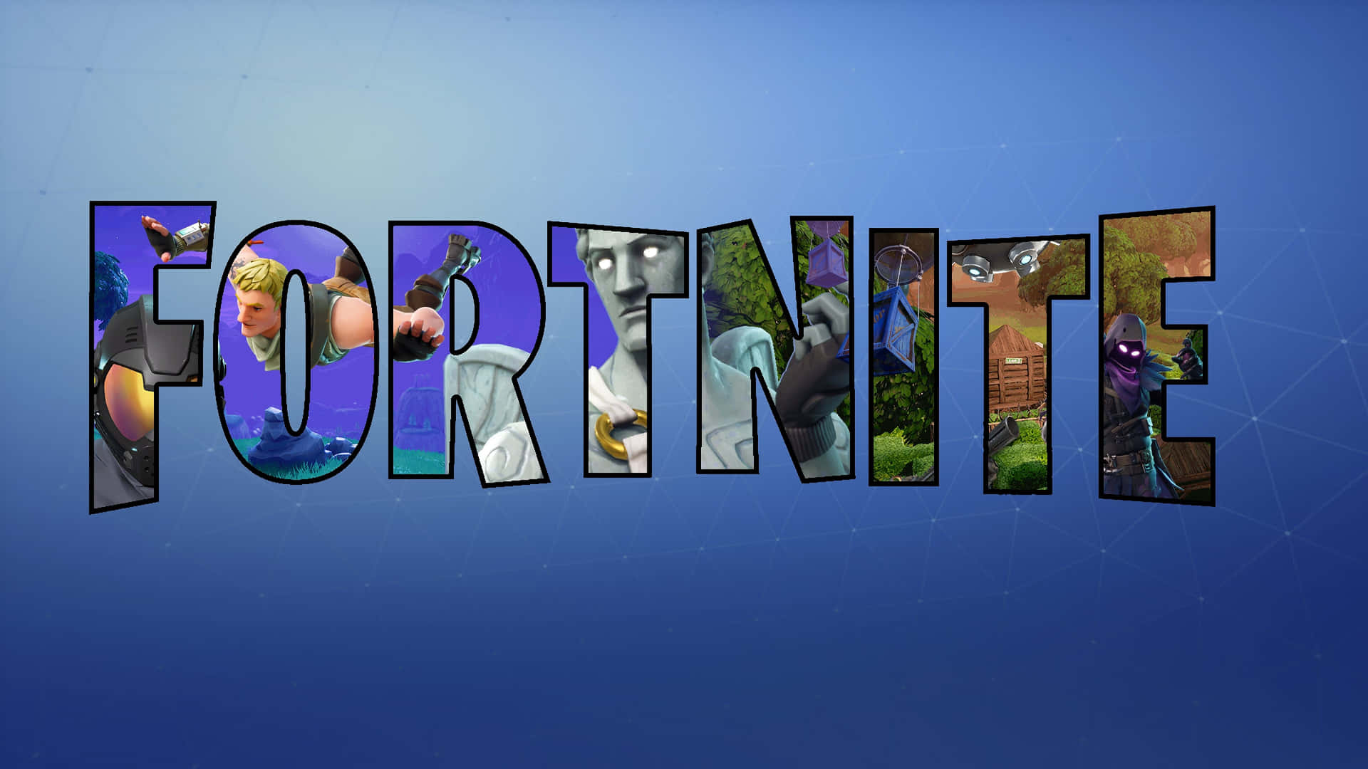 Intense Cool Fortnite Logo Wallpaper