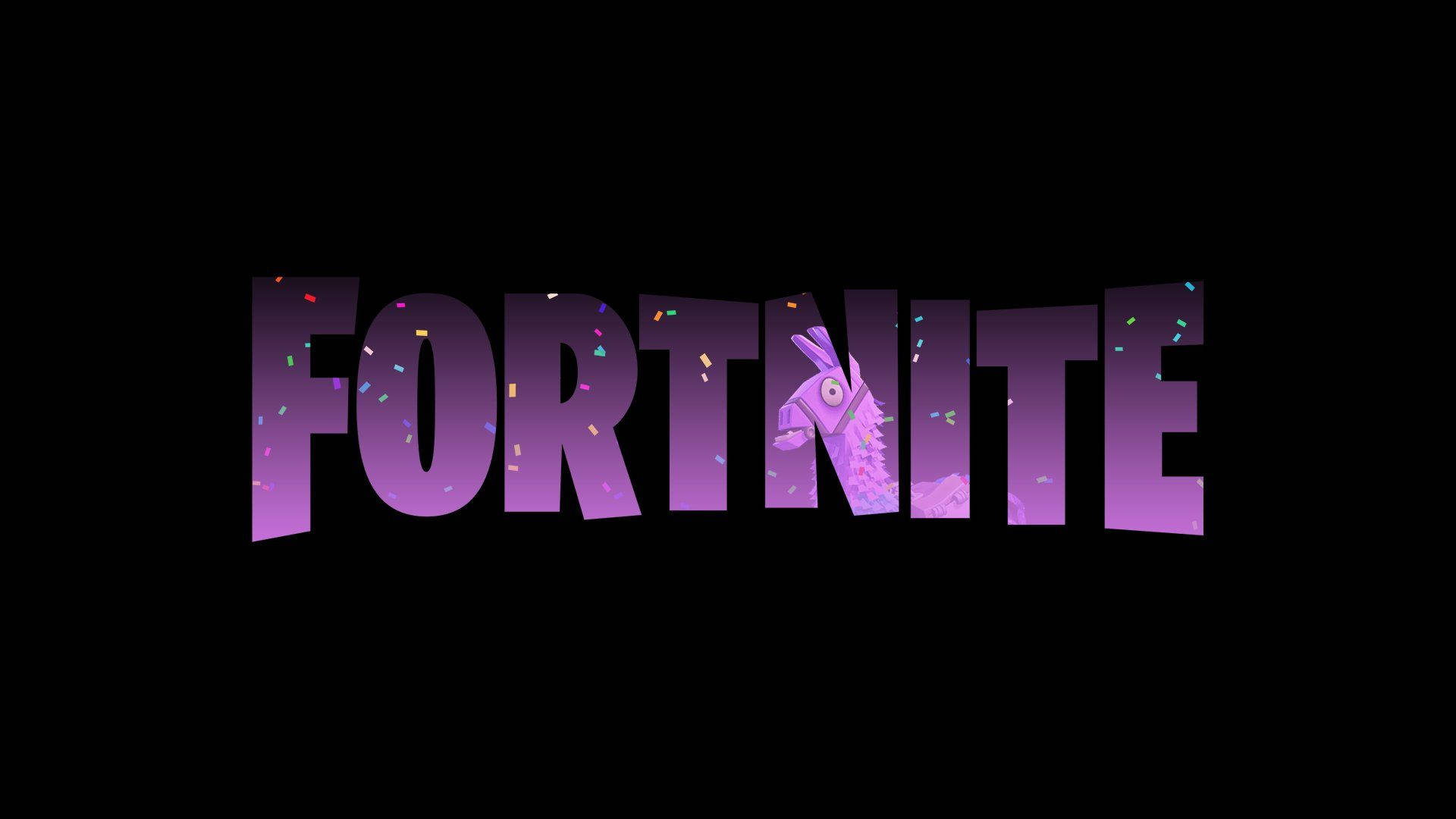 Cool Fortnite Logo Background Wallpaper