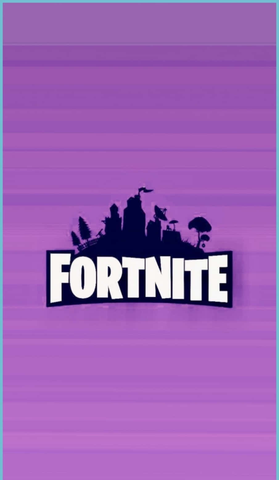 Cool Fortnite Logo With Map Features Wallpaper