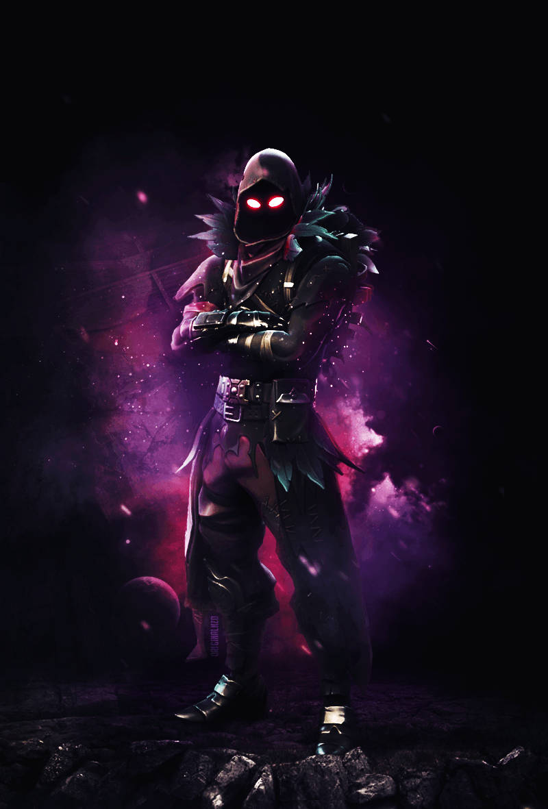 Cool Fortnite Raven Outfit Wallpaper