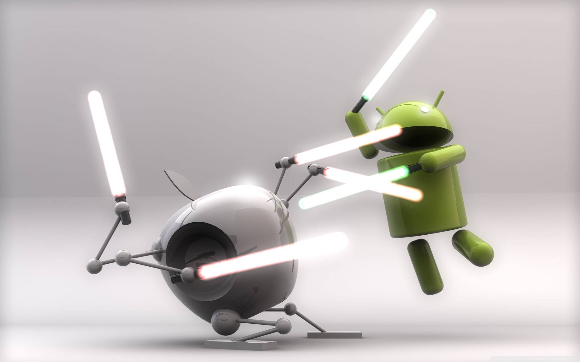 Apple vs Android: The Battle rages on Wallpaper