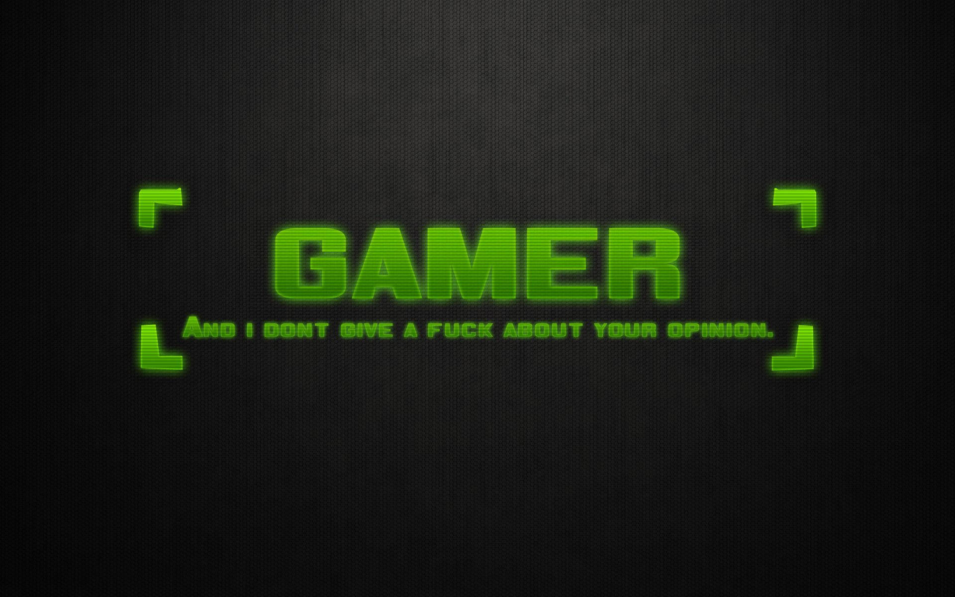 Cool Gaming Neon Green Gamer