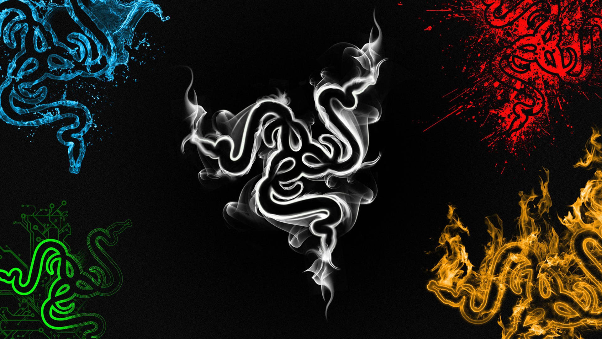 Light Up The Night With Cool Gaming Razer Logo Wallpaper