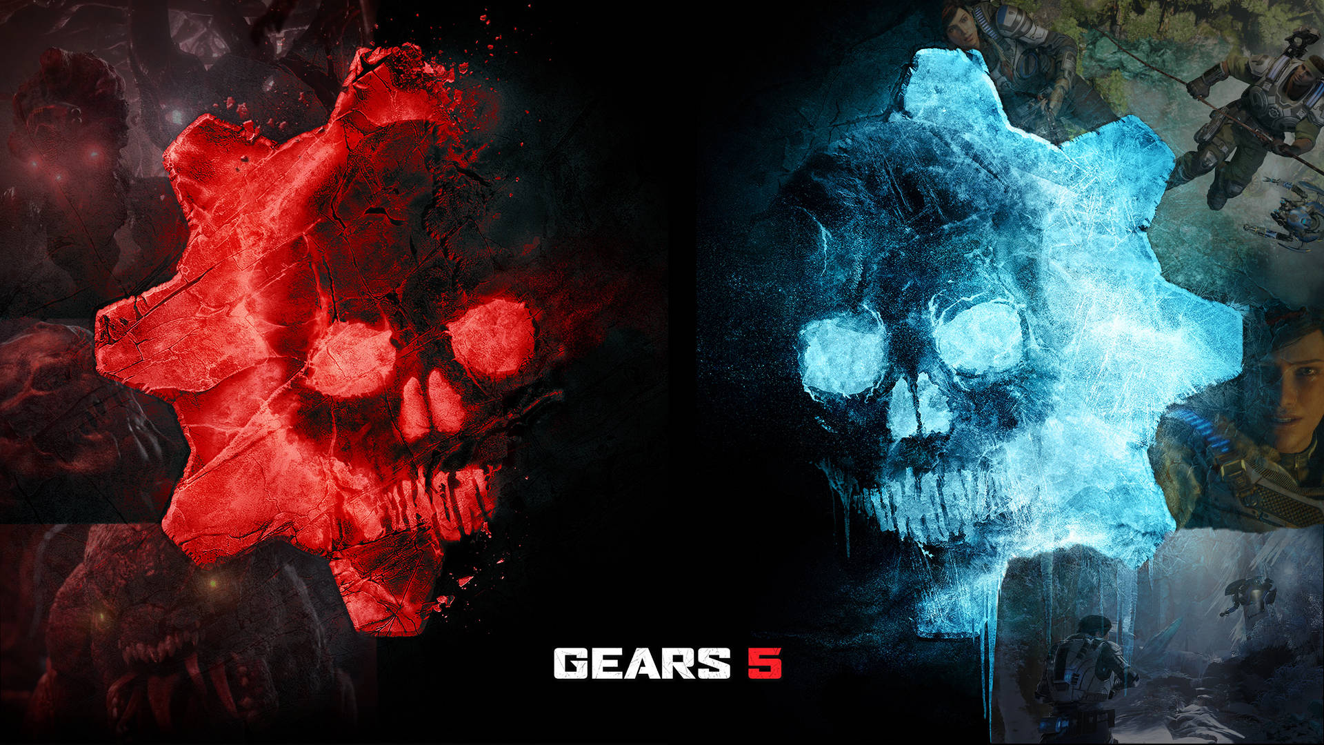 "Celebrate the ultimate gaming experience with Gears Of War 5" Wallpaper