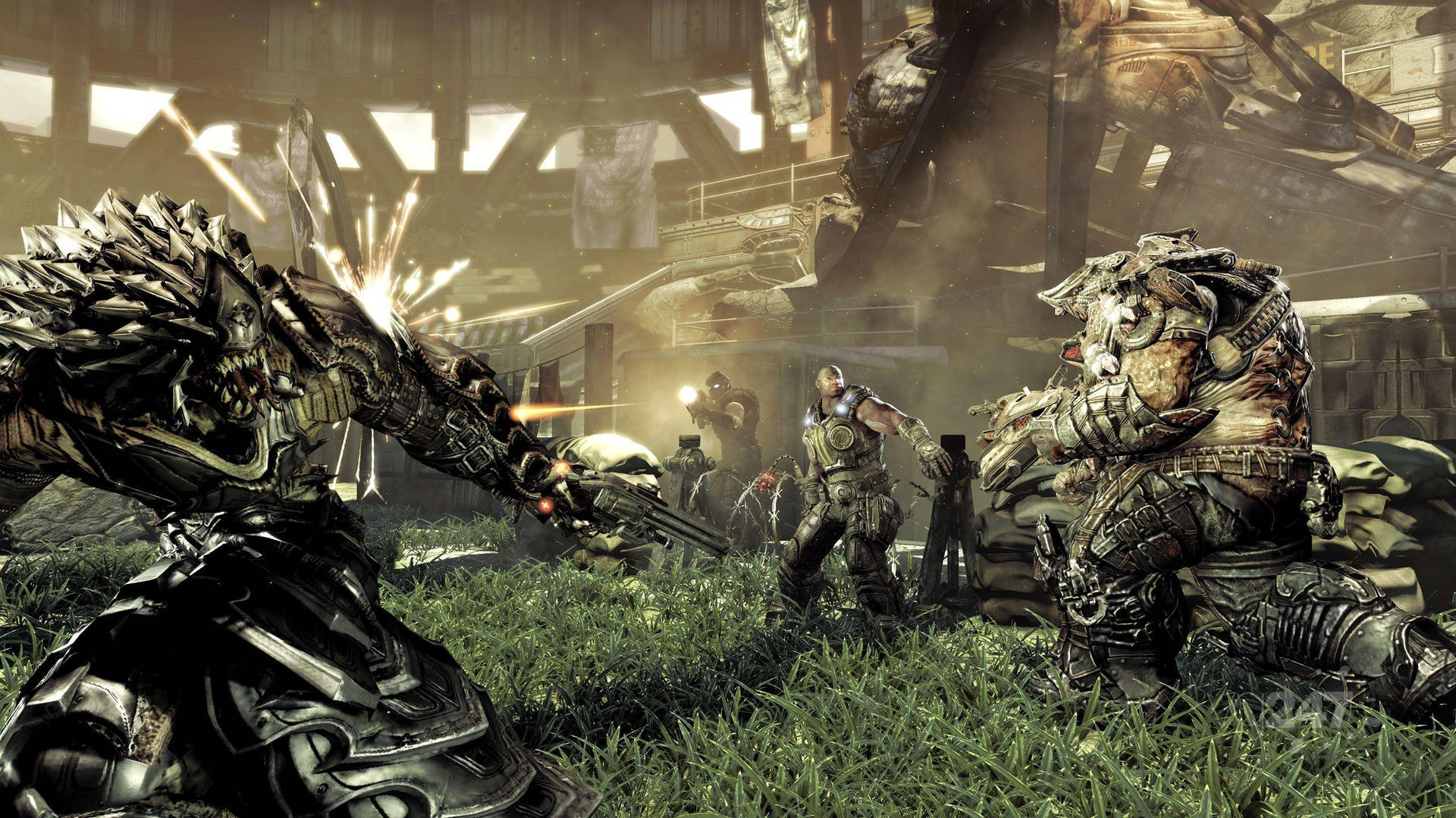 Gears of War 3 skærmbillede som baggrund Wallpaper