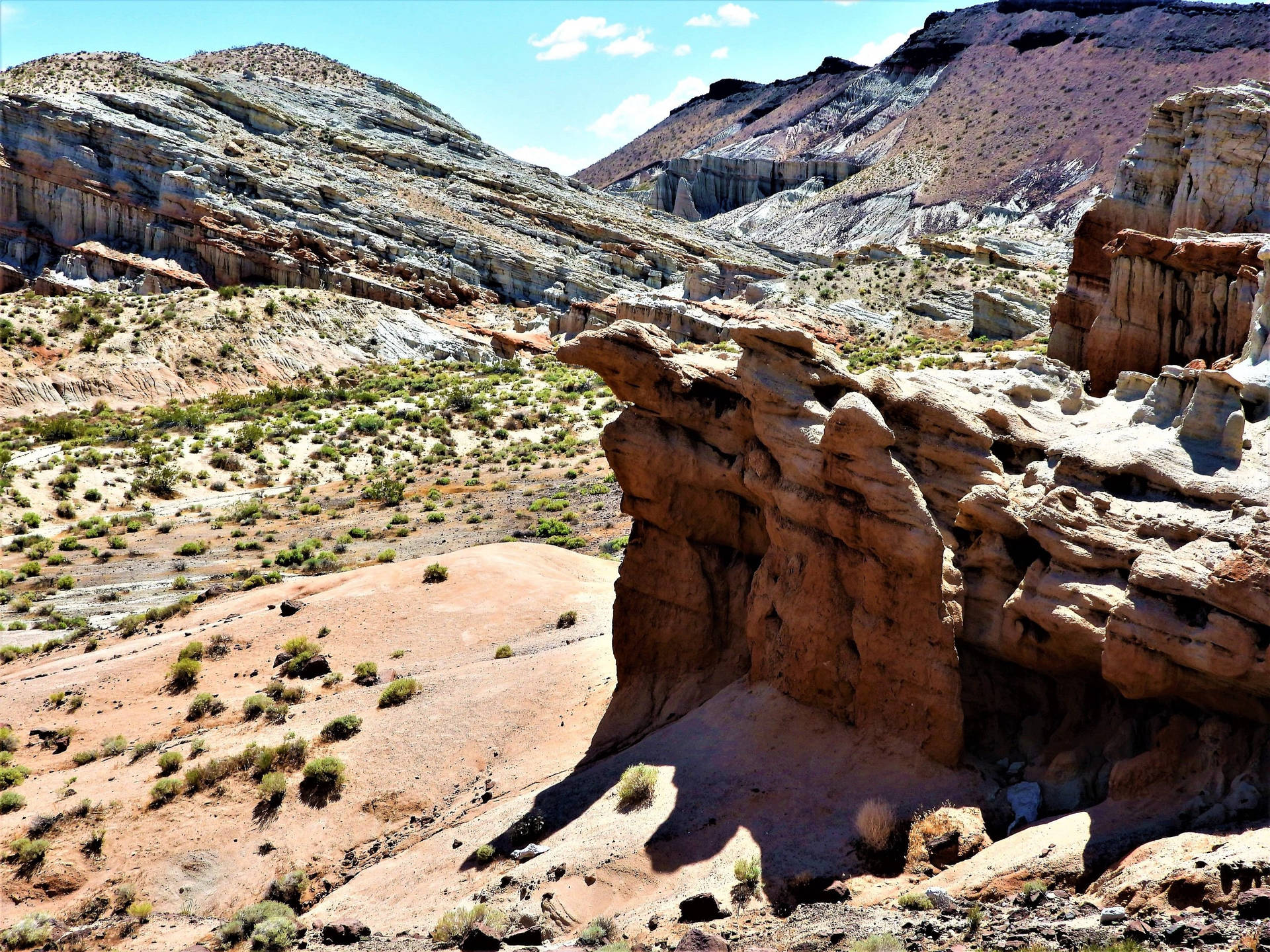 Impresionantesformaciones Geológicas Del Cañón De Red Rock Fondo de pantalla