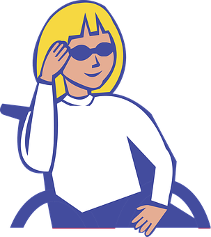 Cool Girl Cartoon Character PNG