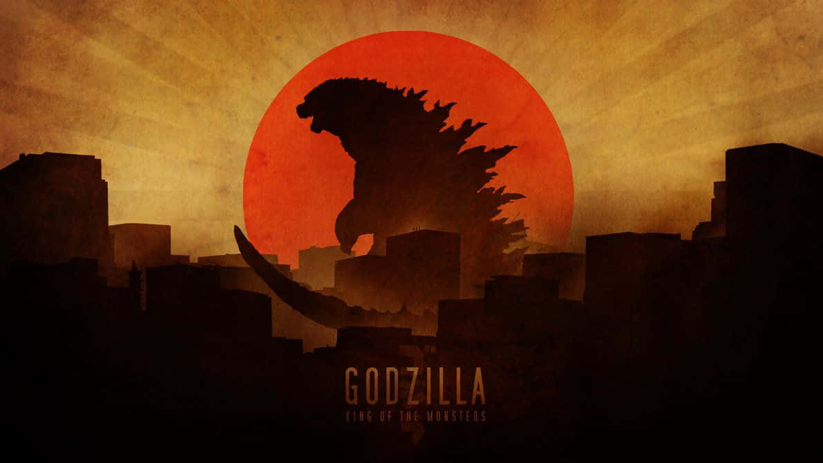 Arteminimalista Maneira Do Godzilla. Papel de Parede