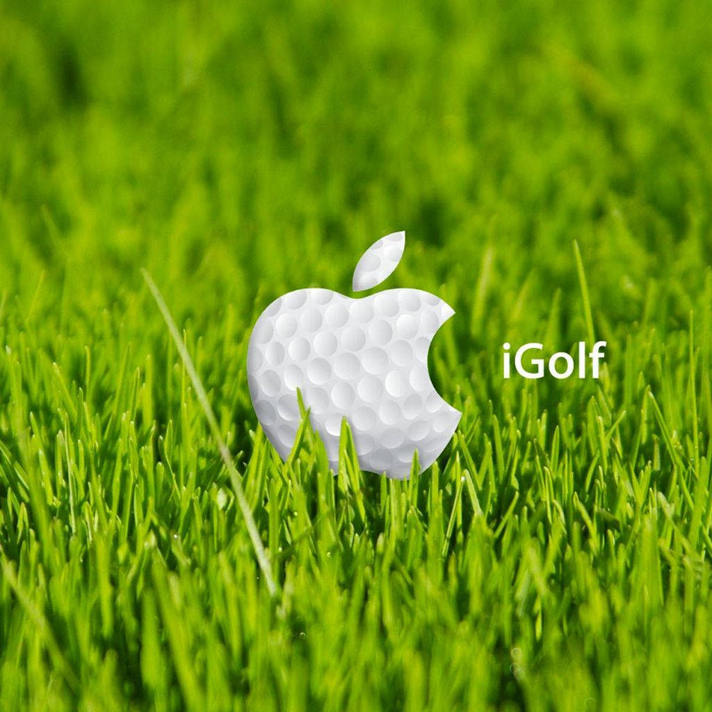 Cool Golf Ball Apple Logo Wallpaper
