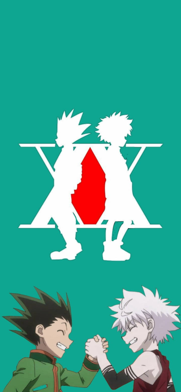 Cool Gon And Killua Logo Wallpaper