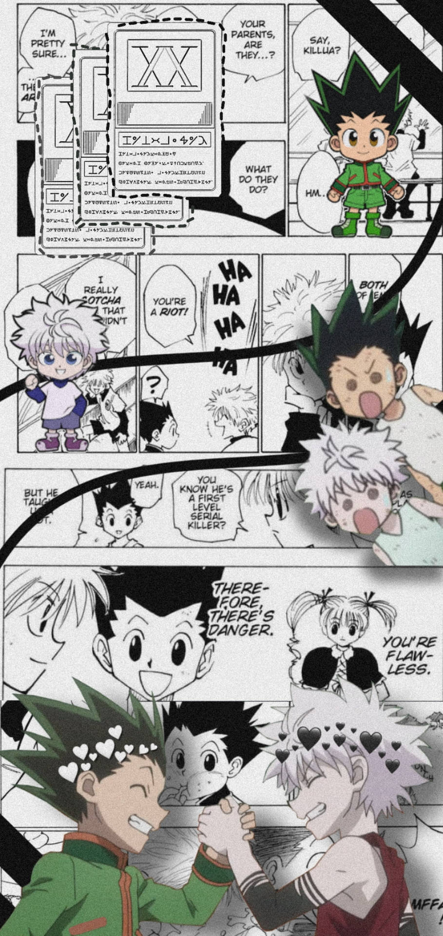 Cool Gon Og Killua Manga Wallpaper
