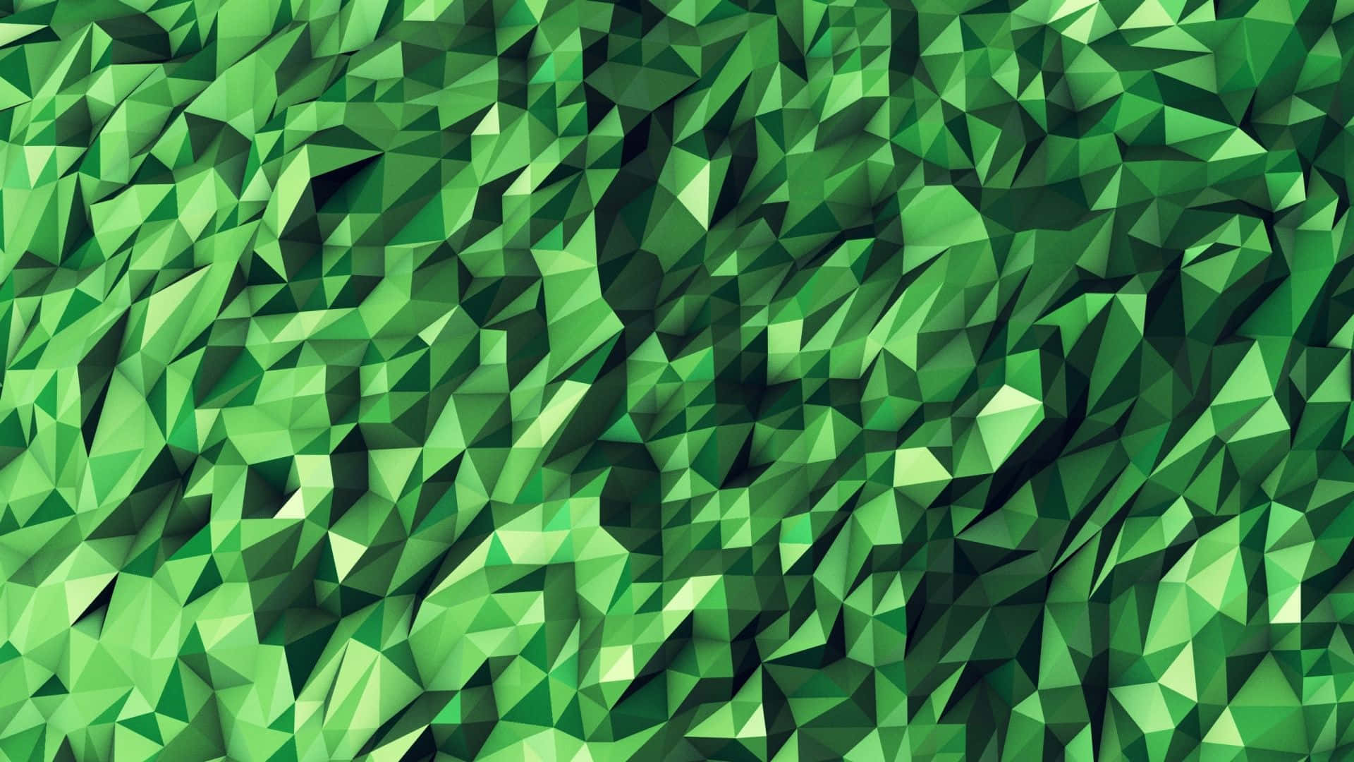 Green Grass Background With Triangles