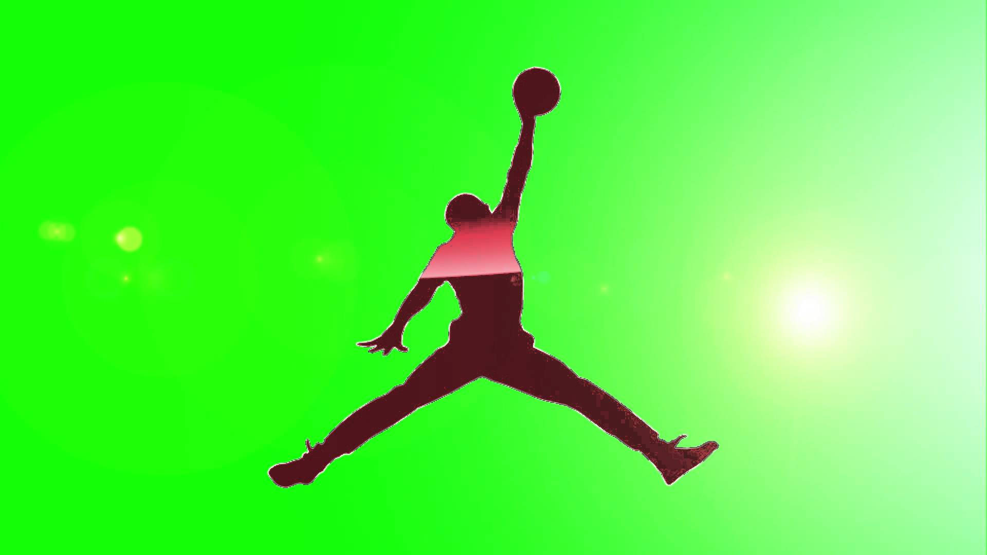 Cool Green Jordan Logo Wallpaper