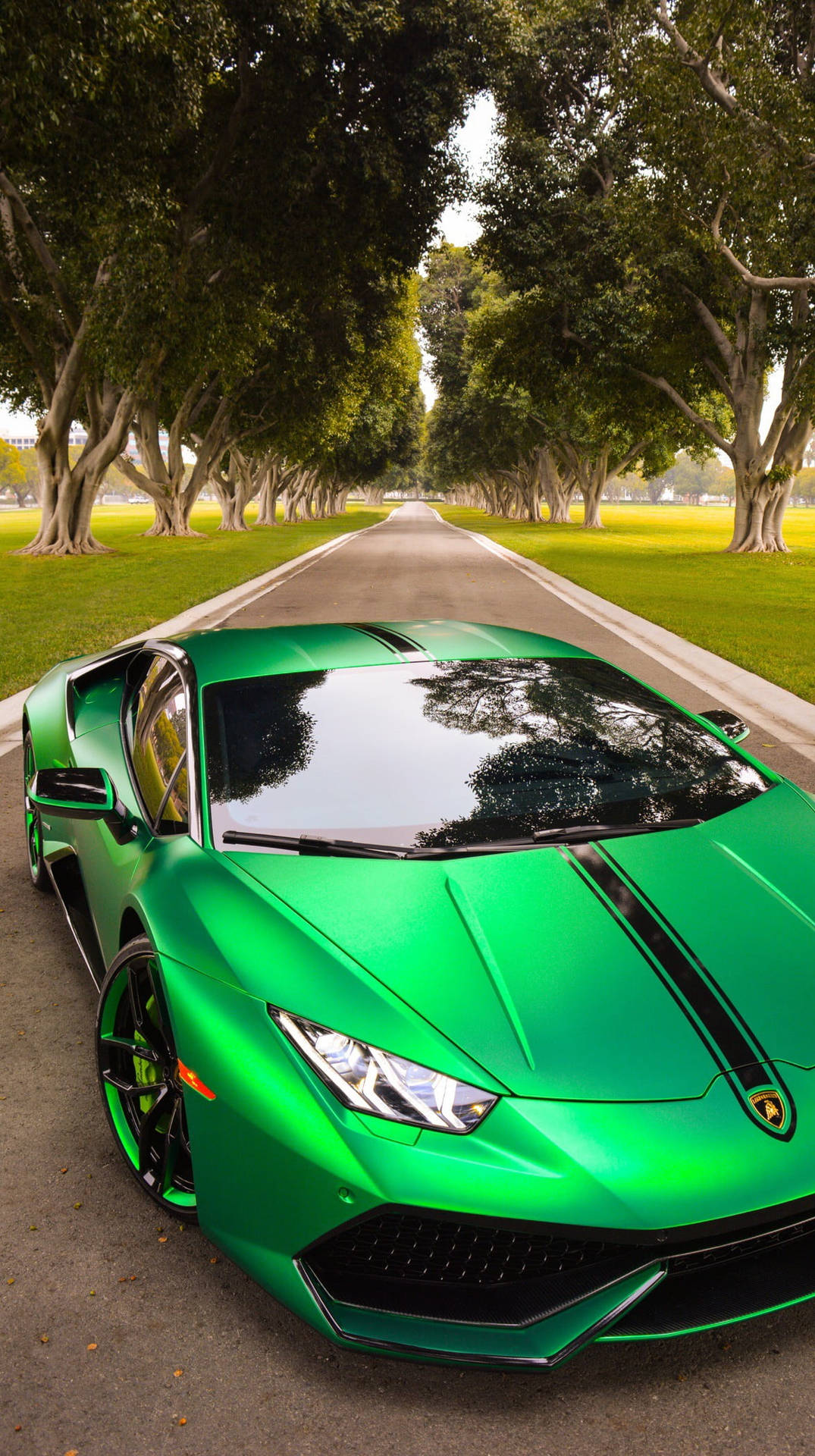 Cool Green Luxury Car Background