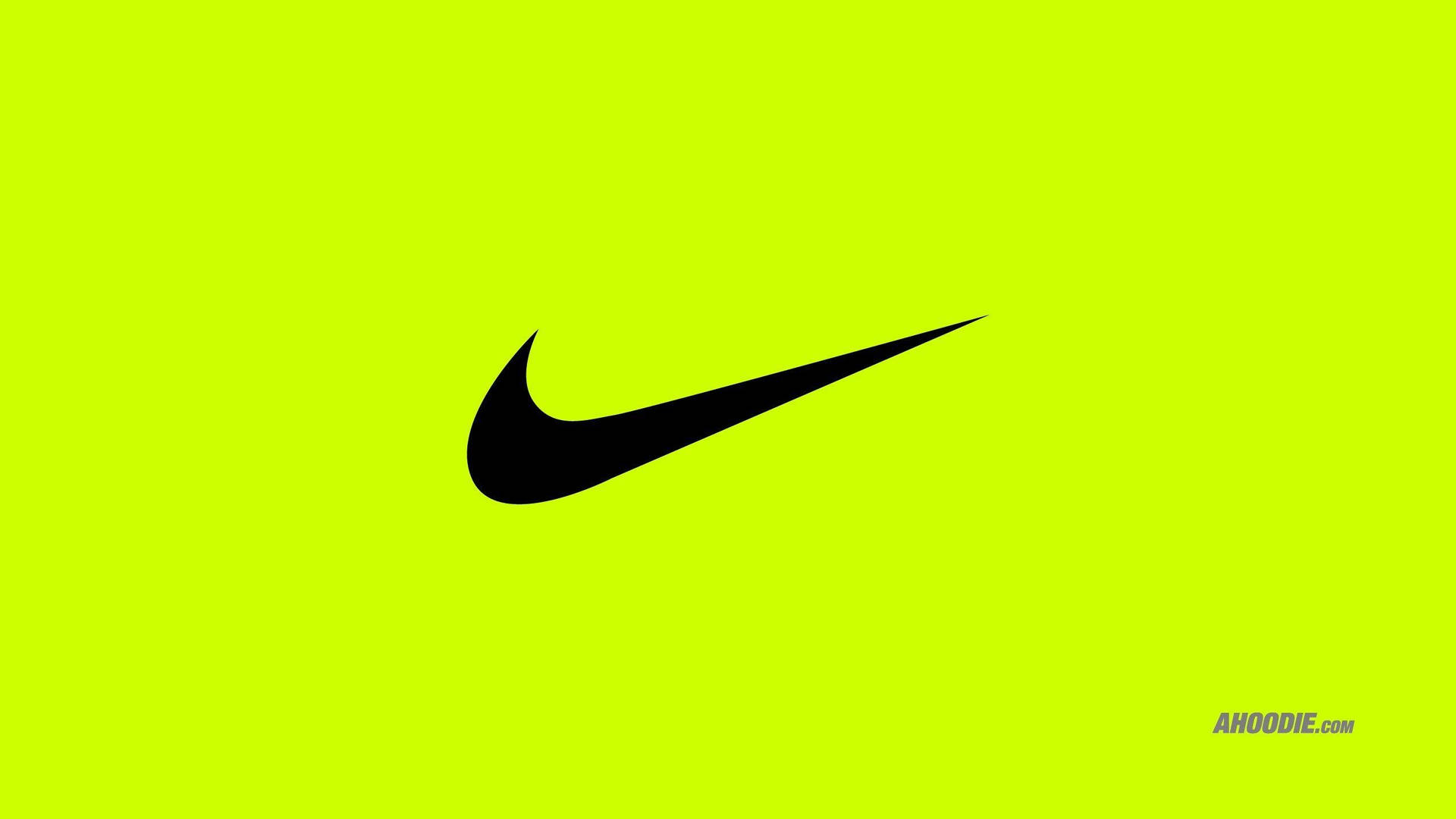 Cool Green Nike Logo Wallpaper