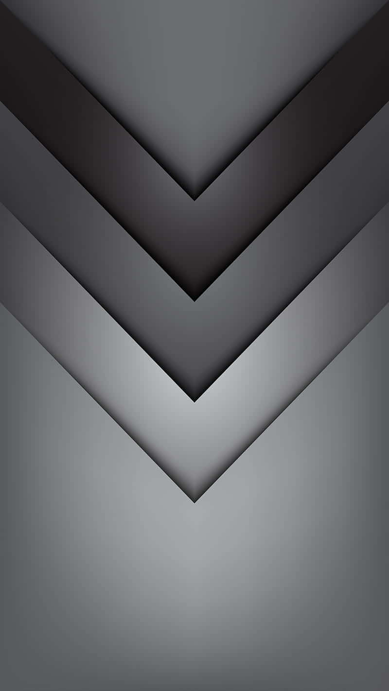 Abstract Black And Grey Chevrons Vector Wallpaper