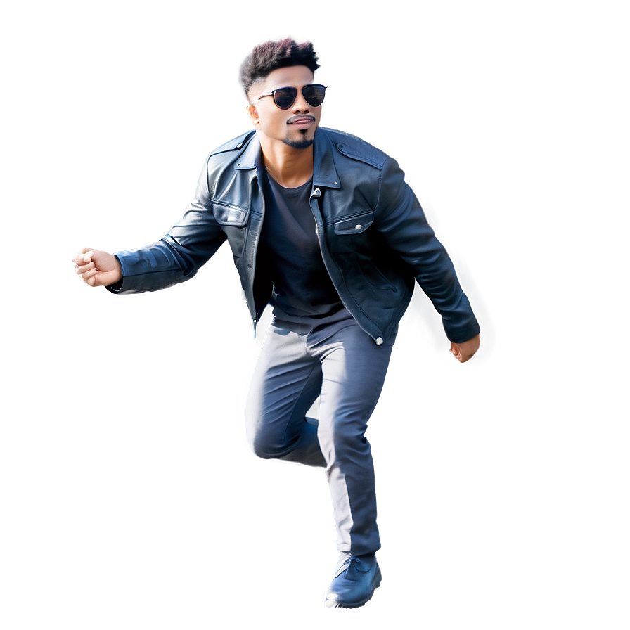 Cool Guy In Action Scene Png Lbn36 PNG