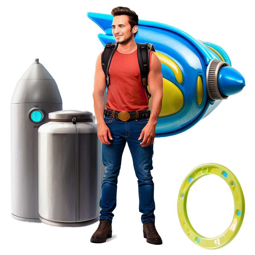 Cool Guy With A Jetpack Png Ajs PNG