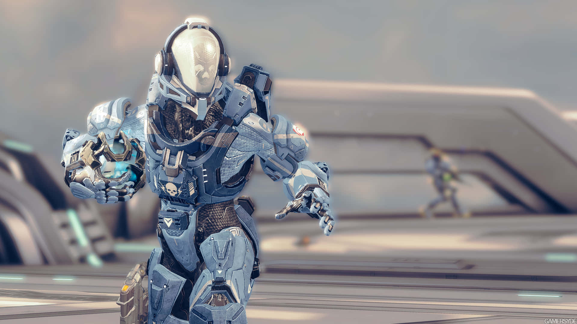 Blue Cool Halo Armor Wallpaper