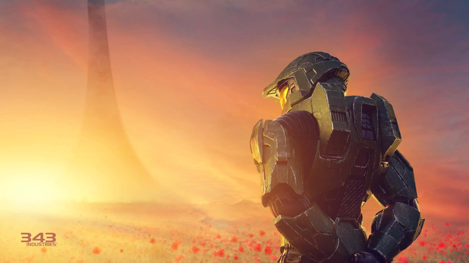 Cool Halo With Bright Sun Wallpaper