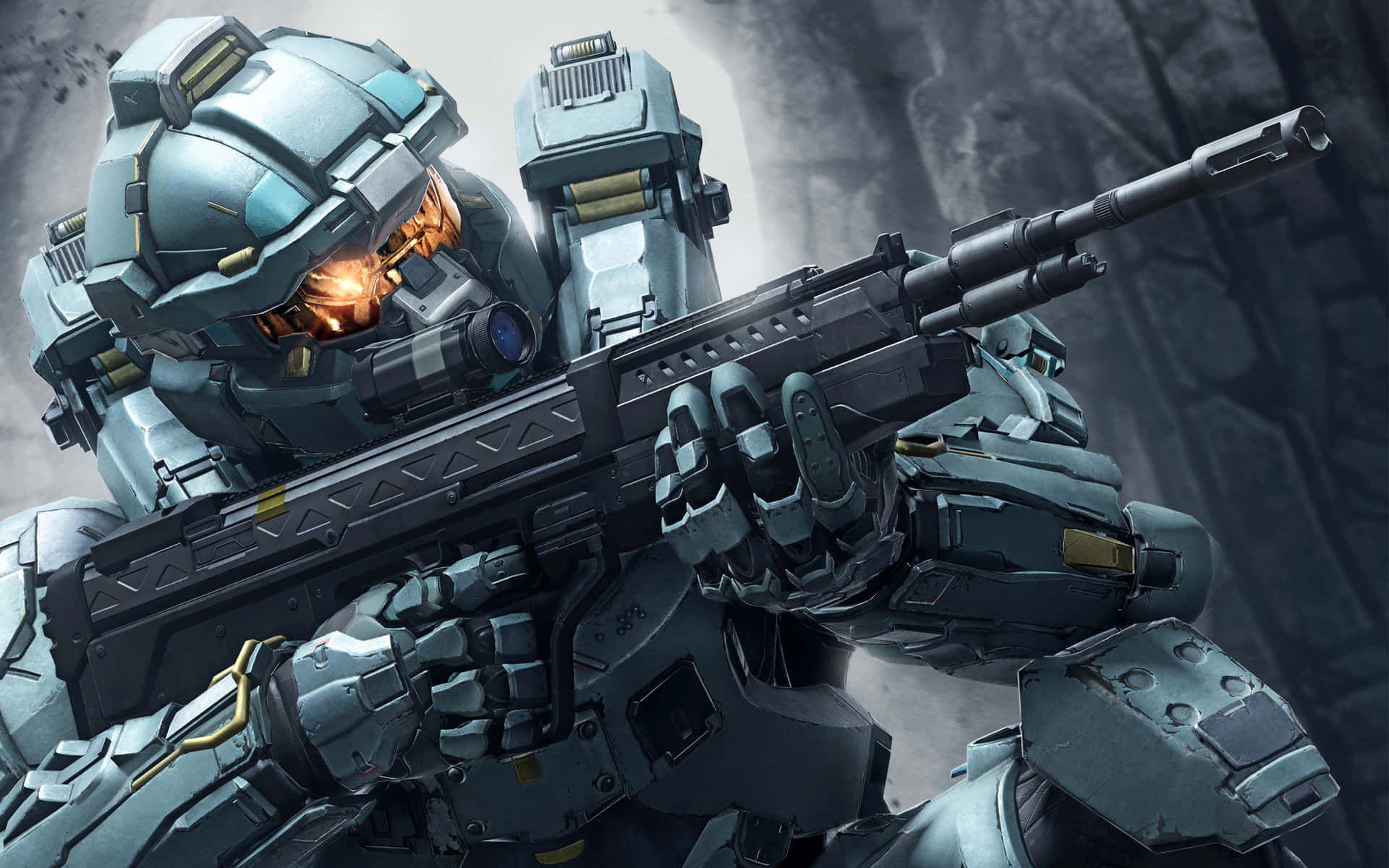 Cool Halo With Silver Armor Wallpaper