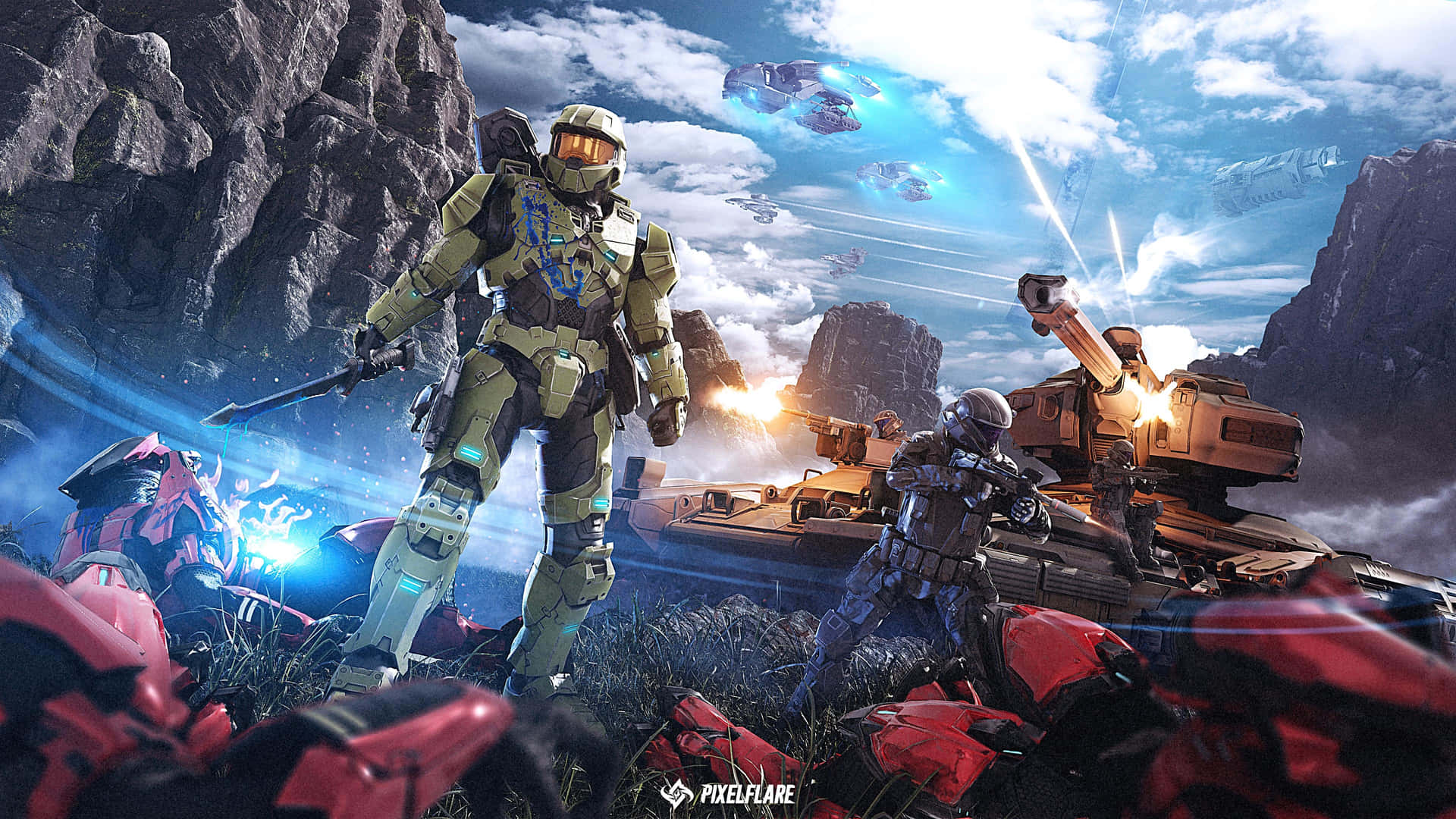 Ellegendario Halo: Un Clásico De Los Videojuegos Fondo de pantalla